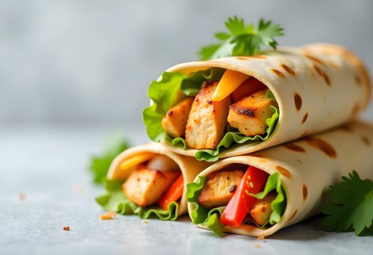 Savory Fajita Wraps Healthy Lunch Delight